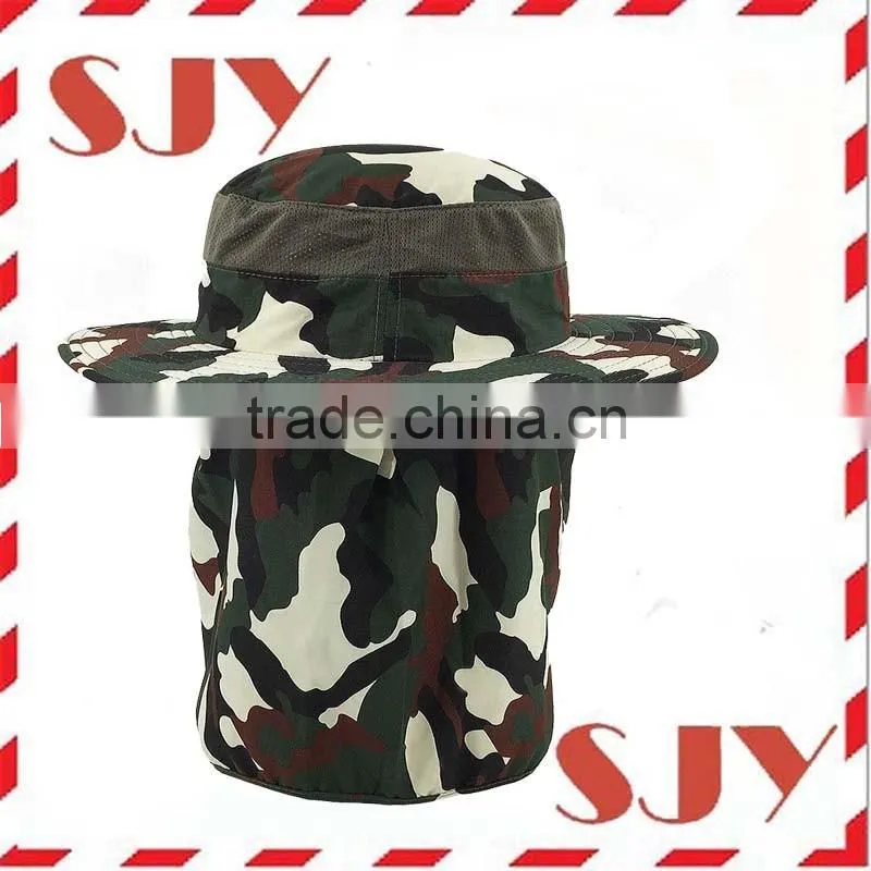Wide Brim Camouflage Hat Summer Fishing Sun Hat