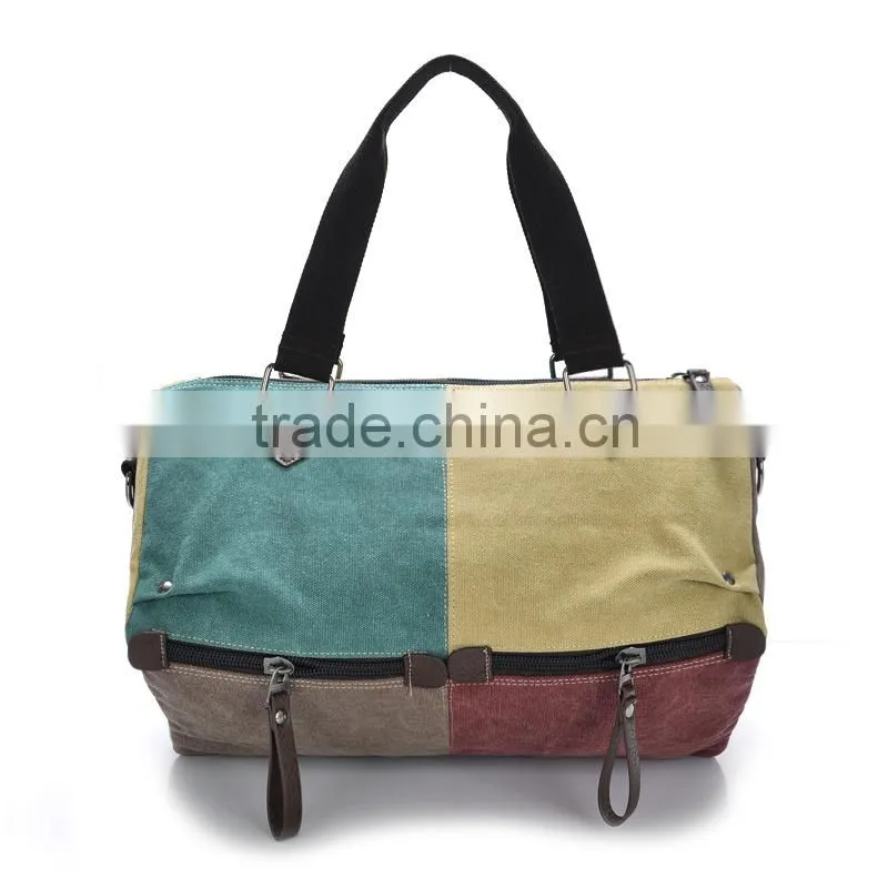 vintage canvas messenger bag with custom design