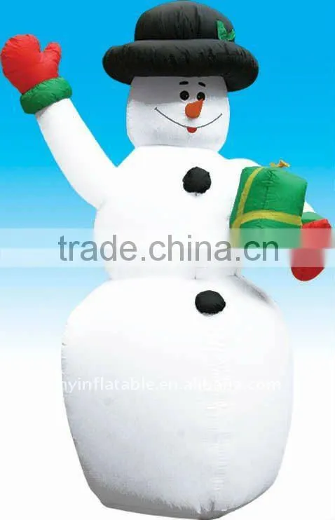 outdoor inflatable snowman