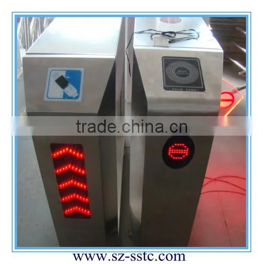 Relay single interface stainless steel automatic turnstile barrier gate