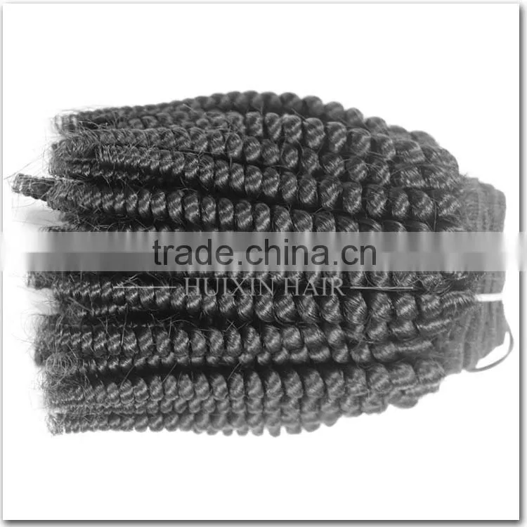 Alibaba China wholesale hair products mongolian kinky curly remy hair weave, hot style kinky curly human hair weave