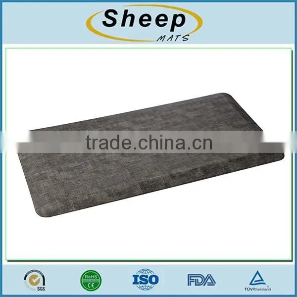 Wholesale custom plain gray anti fatigue office standing floor cushion