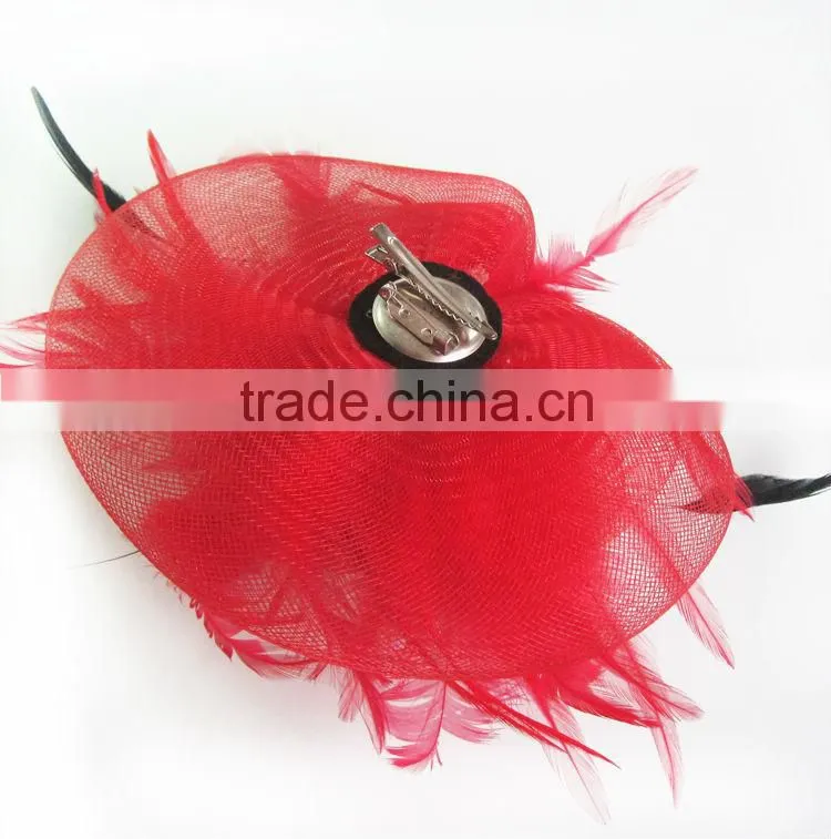 MYLOVE red father fascinators classical hats MLSM005