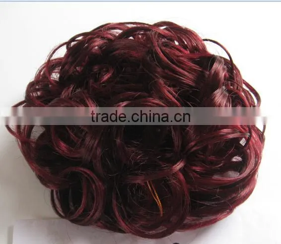 Beauty salon hair accessories, synthetic hair scrunchy