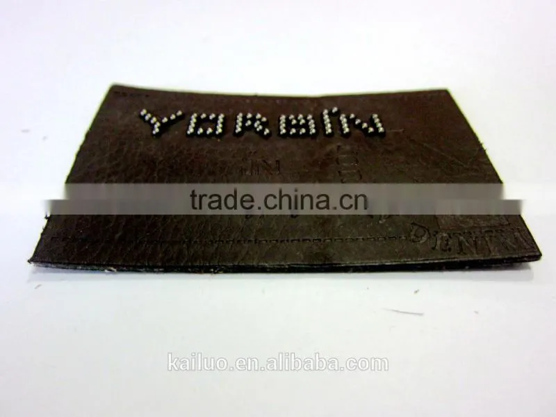 jeans leather patch