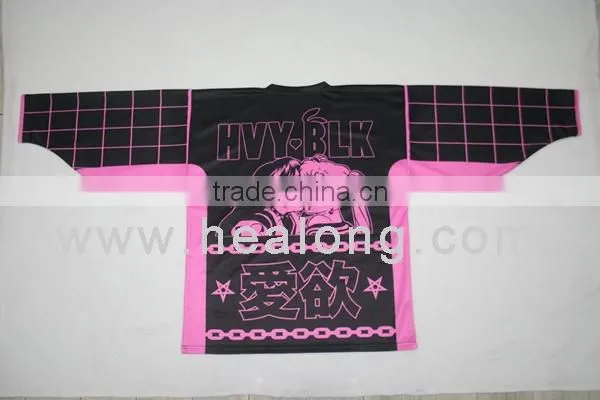 100%polyester custom-made sublimated printing youth Ice hockey jerseys for team