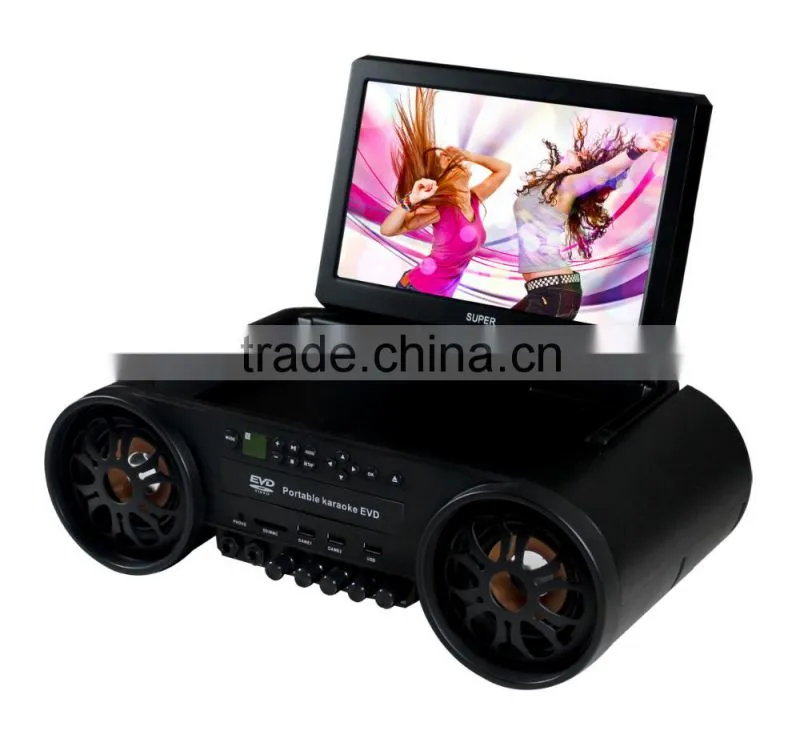 12inch Portable DVD Player Compatible with DVD, VCD, MP3, MP4 JPEG(DRVX)