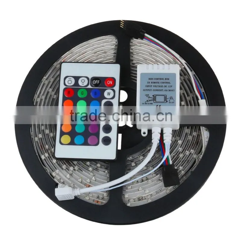 High brightness led 5050 waterproof strip with controler 24 keys