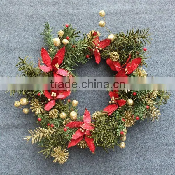 20'' Artificial Black Christmas Wreath