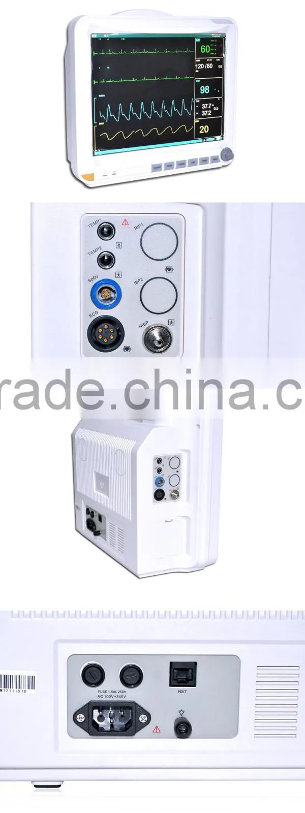 China manufactured multi functional Standard parameters patient monitor multi-parameter
