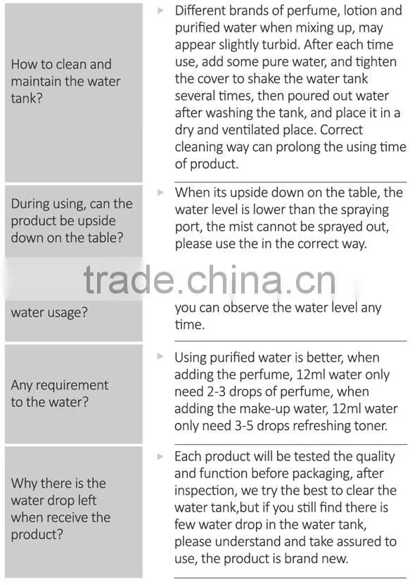 2016 Christmas Gift Mini Handheld Personal Beauty Equipment USB Rechargeable Ozone Hot & Cold Facial Steamer in Cheap Price