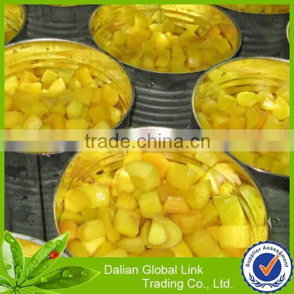 new crop Chinese canned yellow peach slice 12*820g