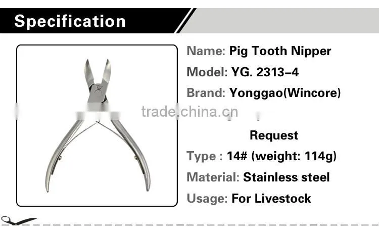 Piglet tooth forceps for veterinary stainless steel tooth forceps