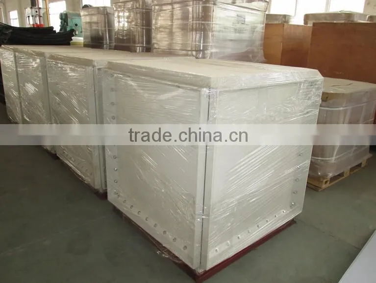 Assembled water tank with glass fiber reinforce panels