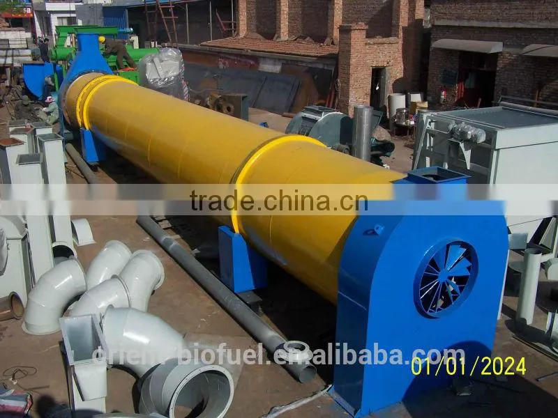 Low consumption wood chips rotary drum dryer from Jining TN-ORIENT