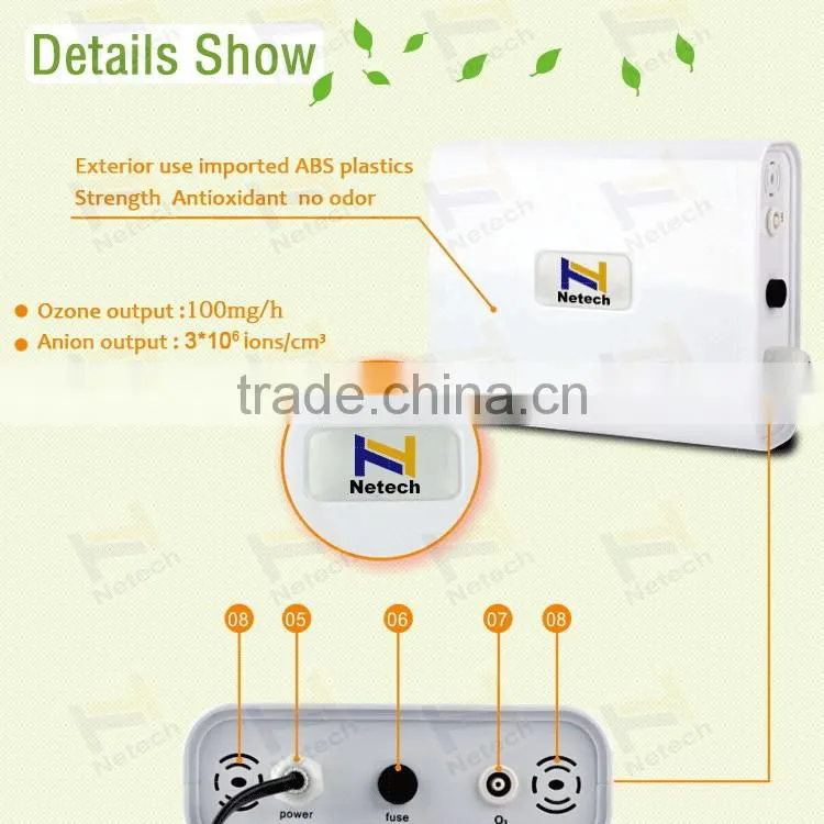 Hot sells 100mg mini ozone generator / car ozone generator / ozone air freshener