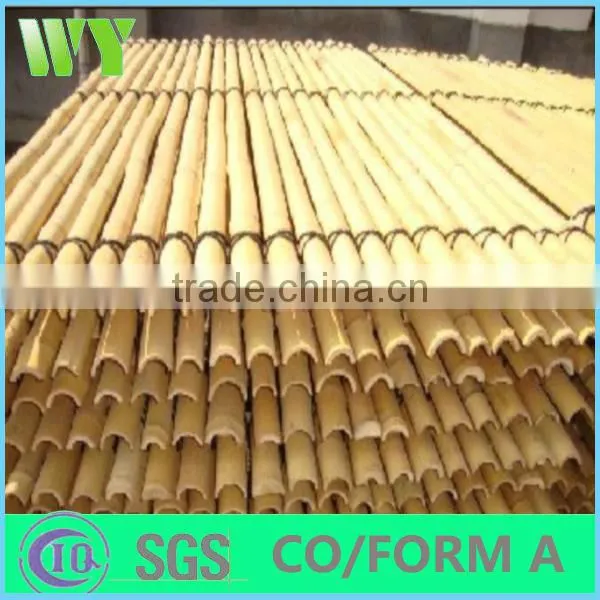 WY-213 2016 Hot sale natural dry strong whole part moso bamboo poles for agriculture and construction