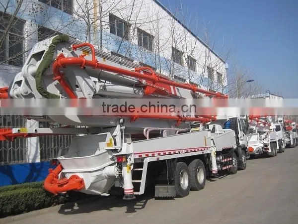 China new Truck Mounted Concrete Boom Pump 21m 25m 28m 32m Concrete truck with pump