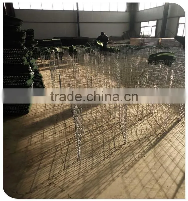 75*75mm 100*100mm mesh size galvanized stone gabion box