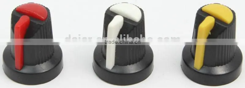 guitar part control plastic knob 6mm shaft