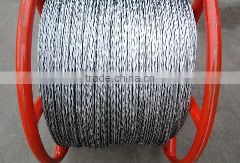 Anti Twisted Pilot Rope Hexagon with 12 strands galvanized