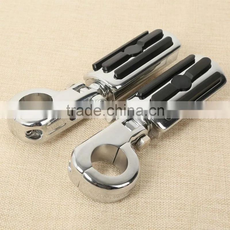 32mm 1 1/4" Engine Guard Foot peg Kit For Softail Dyna Fatboy Sportster