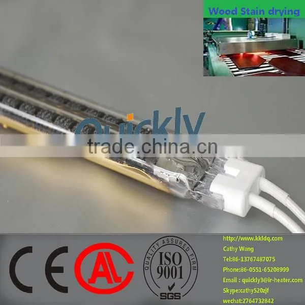 quartz heating tube,infrared heating lamp 500w for wood-paint drying