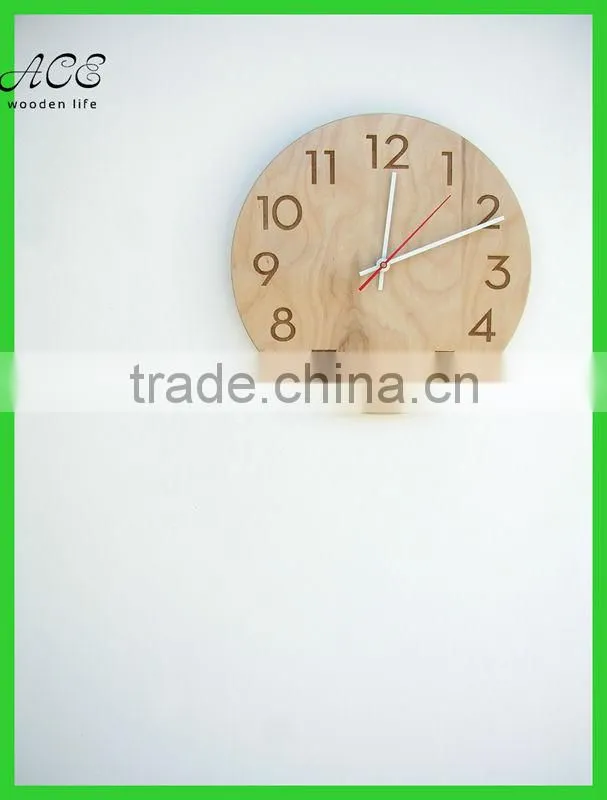 Modern wood wall clock Home decorative wood wall clock Home goods wood wall clocks