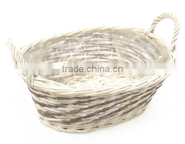 2015 Wicker plant baskets potted plants