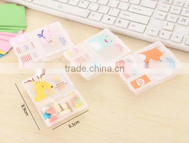 Q1097 Creative home fashion plastic pill box