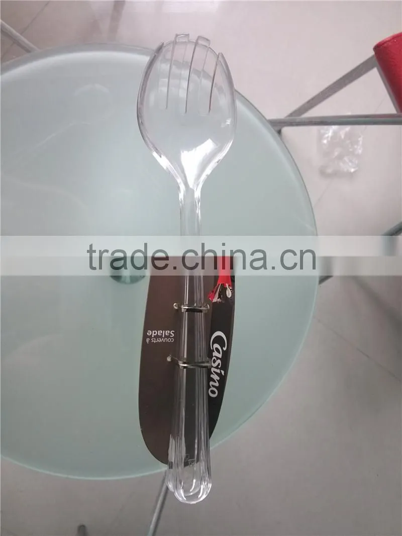 Salad Fork and Spoon , Plastic Pasta Fork and Spoon Set , Spaghetti food fork
