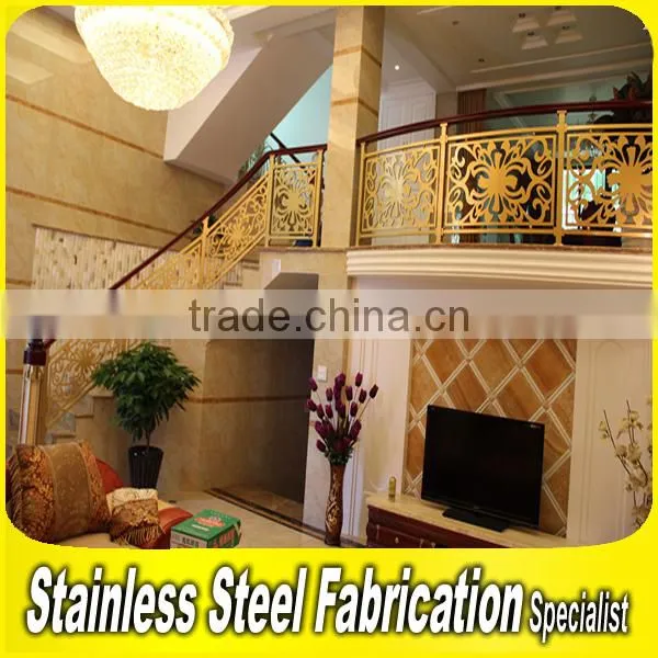 Modern Decorative Bronze Color Integral Aluminum Stair Railing