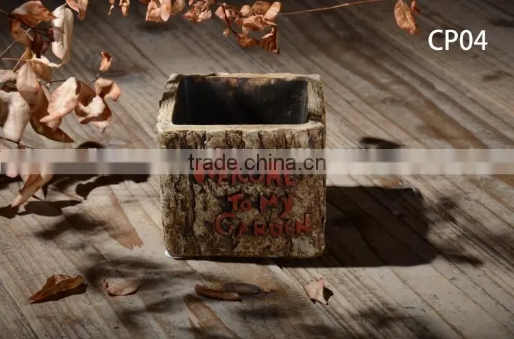 Factory hot sale indoor cement garden flower pot