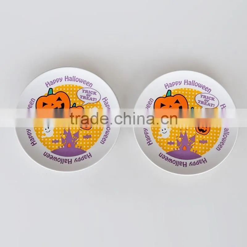 round shape porcelain plate with gold decal,porcelain dishes with gold printing,gold design plate set