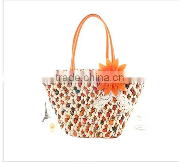 2014 wholesale natural bag shopping bag french straw bag