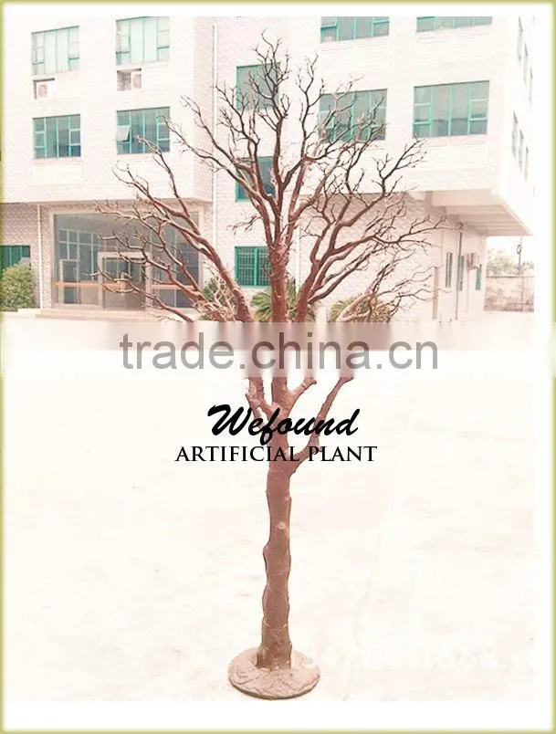 WEFOUND natural color wish tree with flowers Crystal wedding table tree