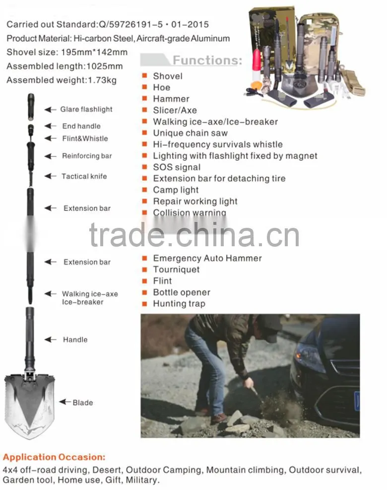 shovels for farming digging tools, multifunction folded shovels, garden folding shovels