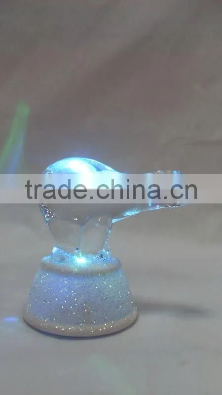 LED electronic light acrylic crystal polar bear animals toys