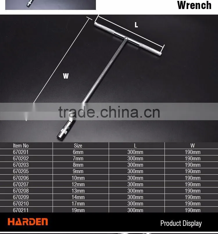 Professional 6mm T-Type CRV Wrench