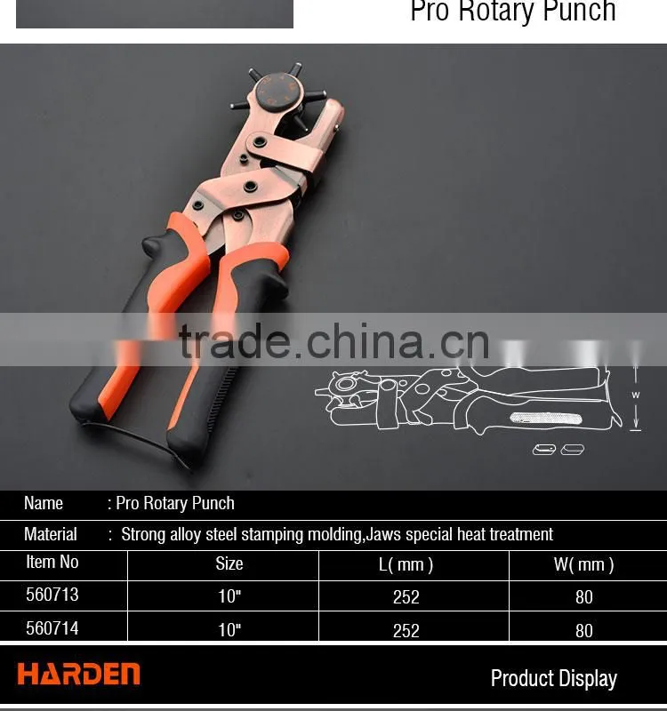 45# Carbon Steel Custom Professional Multi Functional Round Rotary Hole Punch