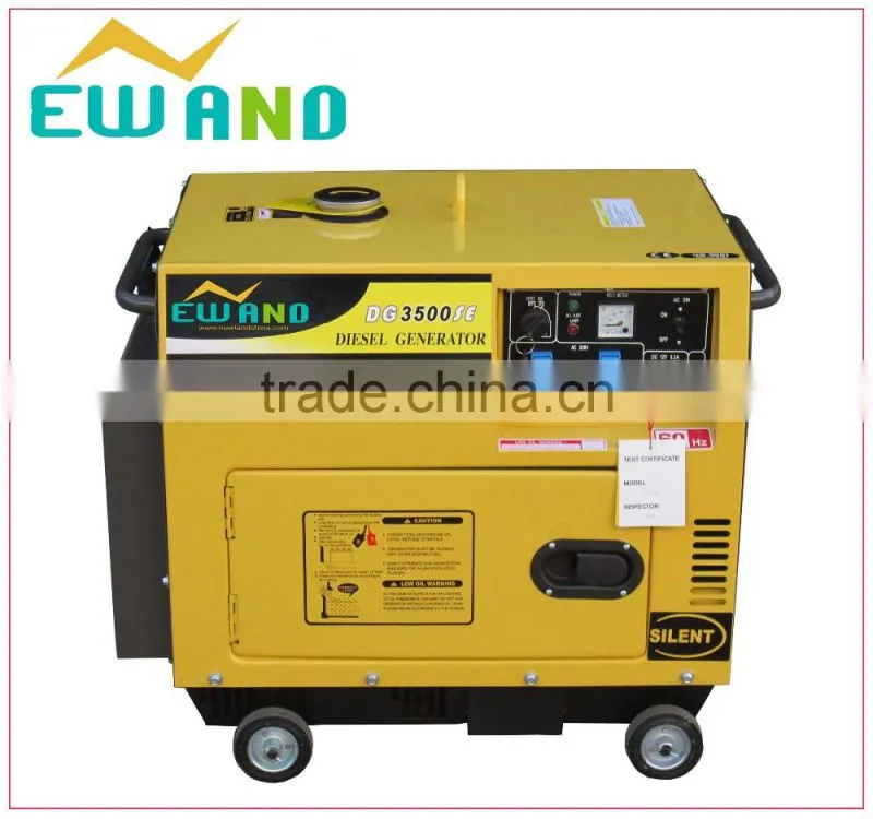 cheap silent portable generator soundproof thermoelectric generator 12v dc 186f 3kw diesel generator