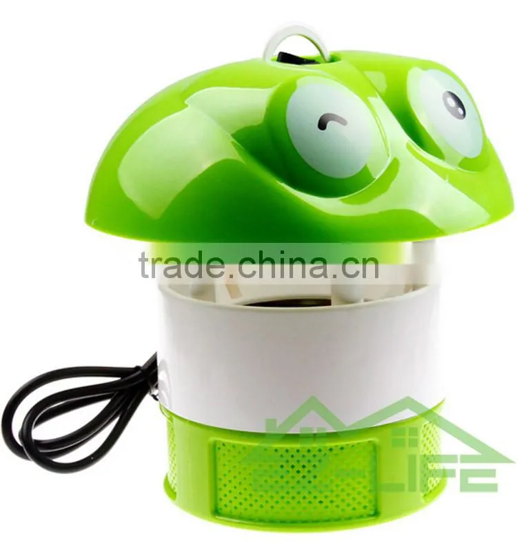 2017 Hot sale solar cartoon frog electric mosquito light lamp insect killer
