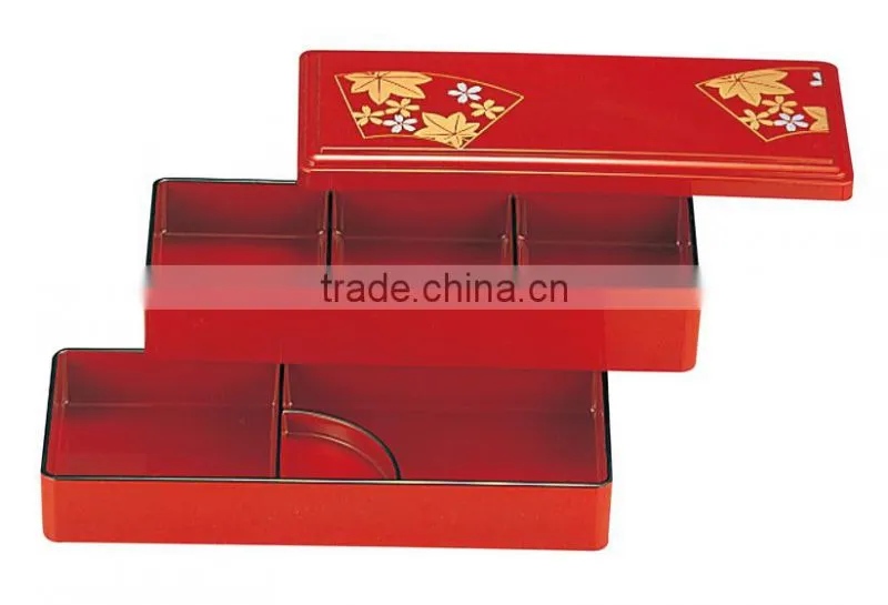 Square Bento Box Set Japanese Style Lunch Box Rice Bowl Box Square Shokado Bento
