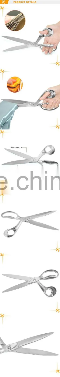 11 Inches full stainless steel 5Cr15 MOV tailoring scissors