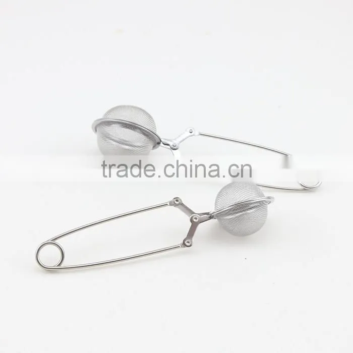 2-Size Stainless Steel Tea Tools Snap Mesh Tea Ball Infuser Strainer