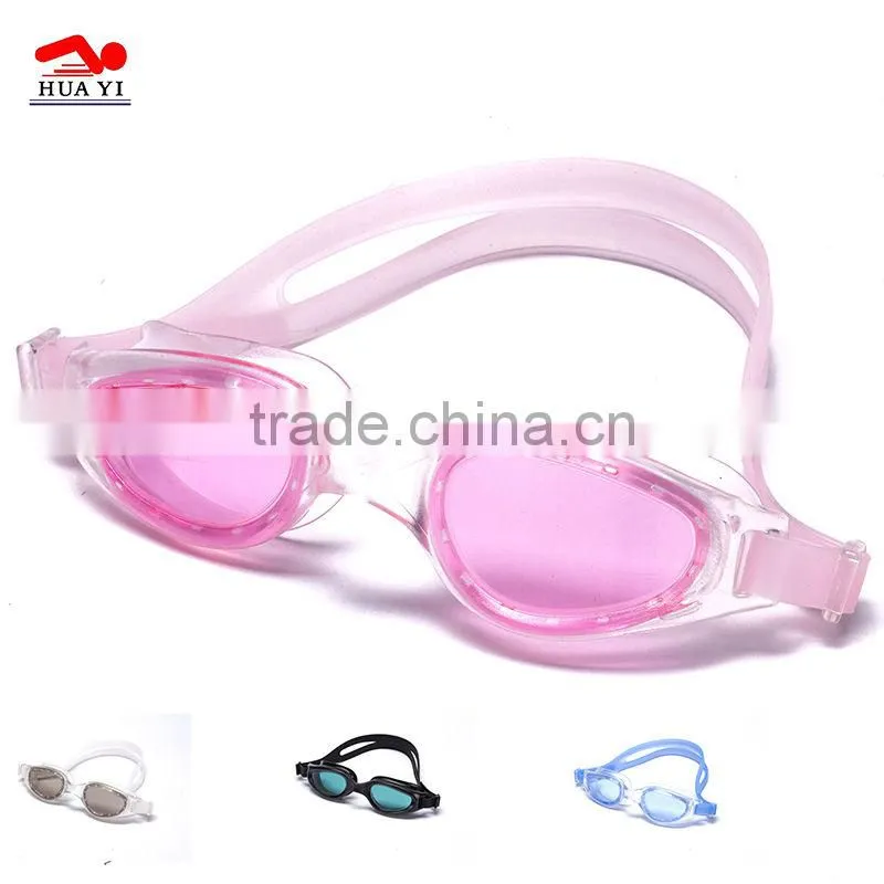 Printed logo custom for adults swimming glass