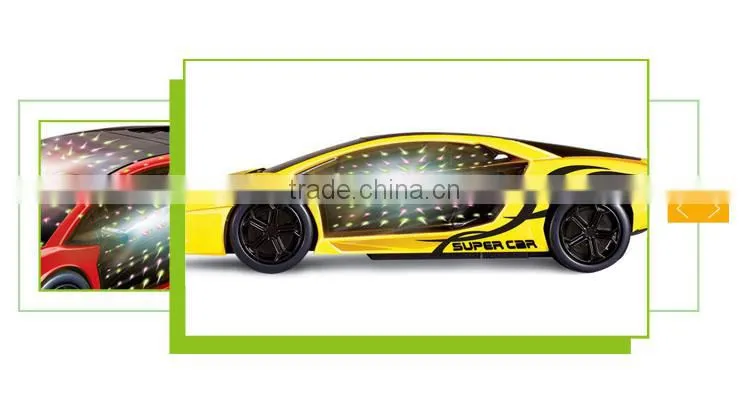 Cheap 3D plastic toy battery operated car racing play games