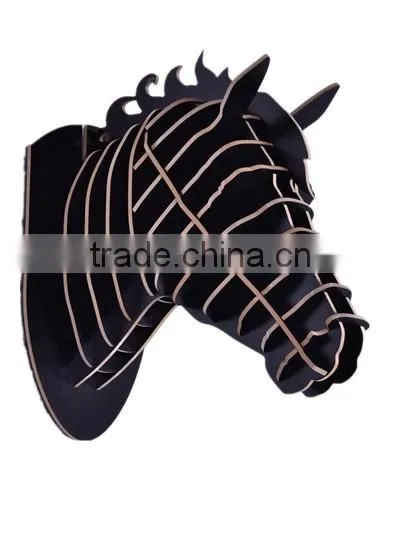 wooden animal heads trophy head bull