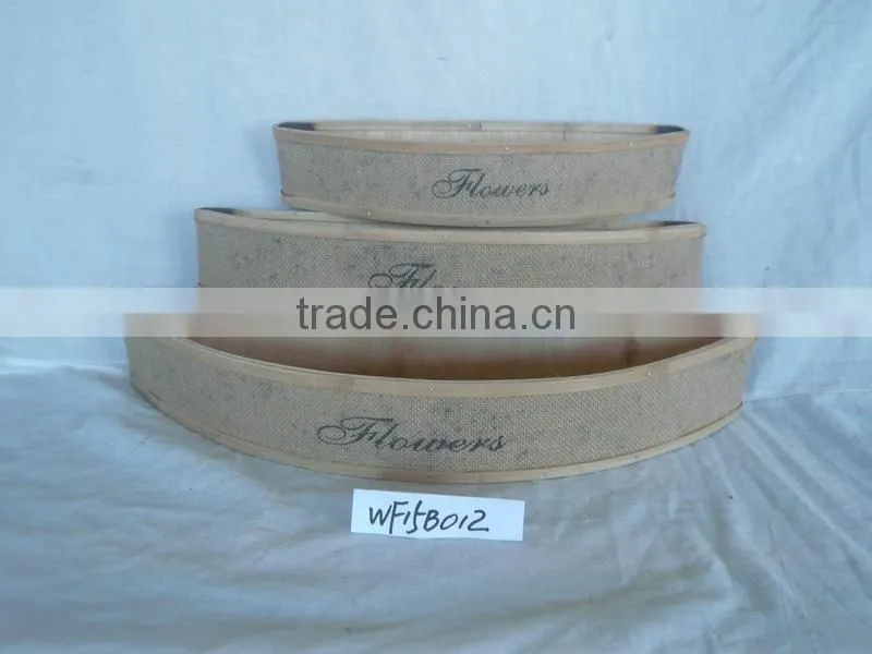 triangle decorative wooden flower pots garden decorations