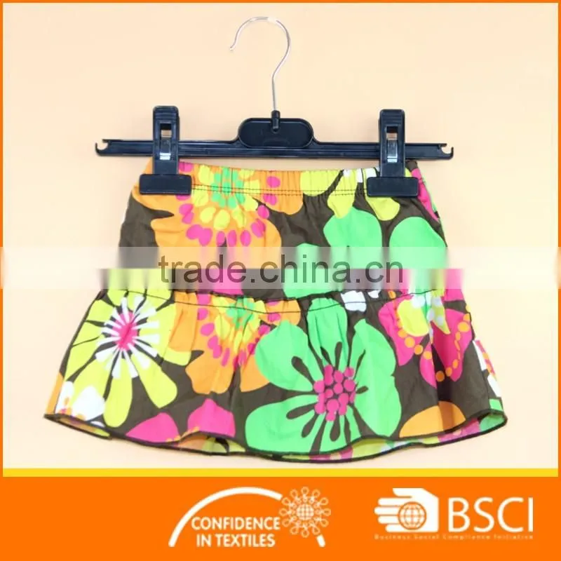 Girl Floral Mini Skirt Child Mini Dress
